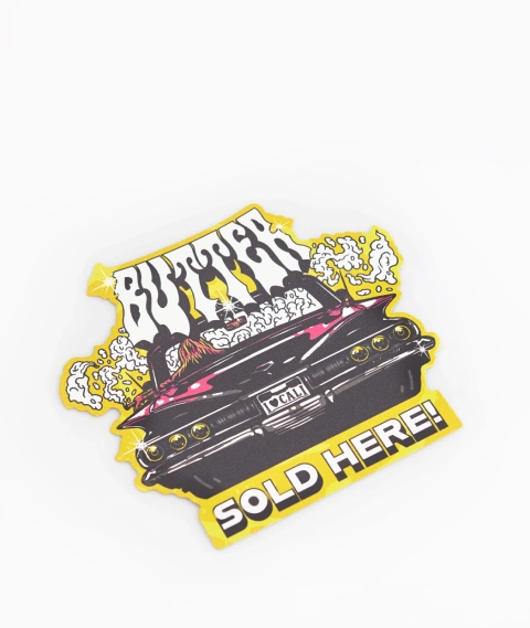 Pan Drwal - naklejka BUTTER SOLD HERE