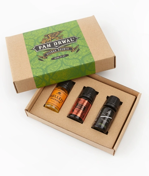 Pan Drwal - Citrus Scents - Zestaw Olejków do Brody 3 x 10ml